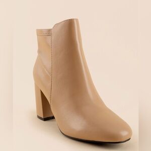MIA Women’s Carla Bootie In Nude Street Color- like new